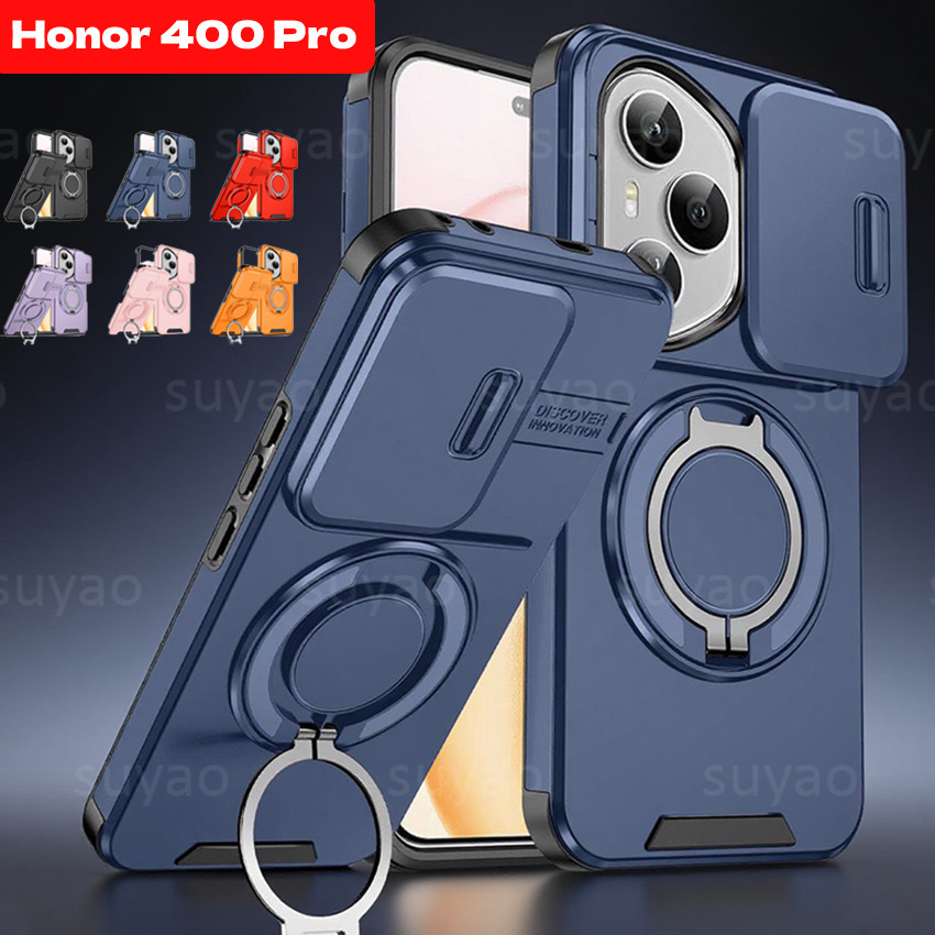 สําหรับ Honor 400 Pro 400Pro Lite 2025 เคสโทรศัพท์เกราะแหวนขาตั้งปลอก Honor400Pro Honor X9C X6C X9B 