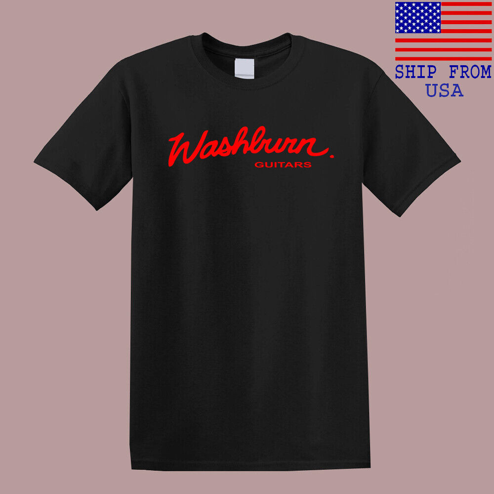 เสื้อยืดสีดําผู้ชาย Washburn Guitars