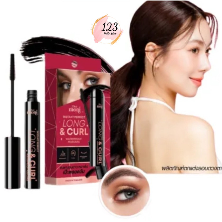 🎉 (1แท่ง) Thai Moni Mascara 7g. มาสคาร่า กันน้ำ กันเหงื่อ ขนตาเด้งสปริงใน 4 สเต็ป หน้าเป๊ะตลอดวัน ✨