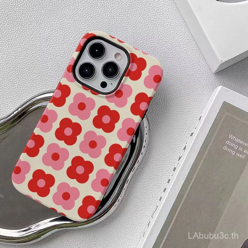 ดอกไม้เล็กๆดอกไม้กรณีโทรศัพท์ iPhone บังคับ iphone11/15 promax/ 13pro โทรศัพท์ case16 16pro 11/13/12/1315 14PROMAX 16PROMAX กันฝุ่นและป่นปี้ทน xr/ xsmax cute7/8PLUS PR