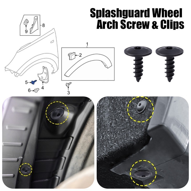 [ ที่โดดเด่น ] รถสกรูแตะตัวเอง-กันชนพิทักษ์สกรูจับมือ-ป้องกันสนิม,ป้องกันการกัดกร่อน-ล้อโค้ง หมุดย้ํา ยึด-ฝาครอบเครื่องยนต์ภายใต้ตัวยึด-สําหรับโฟล์คสวาเกนออดี้ - รูปที่ 5