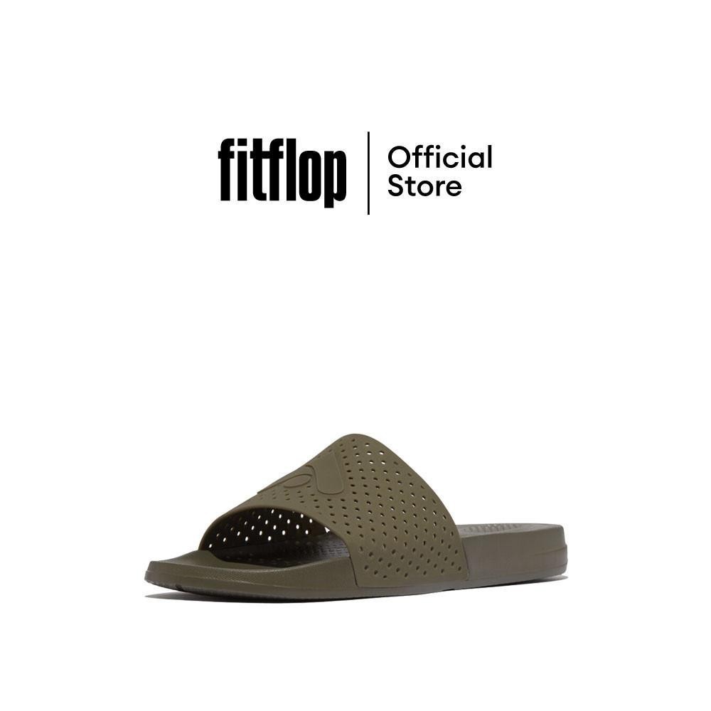 FITFLOP IQUSHION ARROW POOL SLIDES รองเท้าแตะผู้ชาย รุ่น HC4-B77 สี DEEP OLIVE