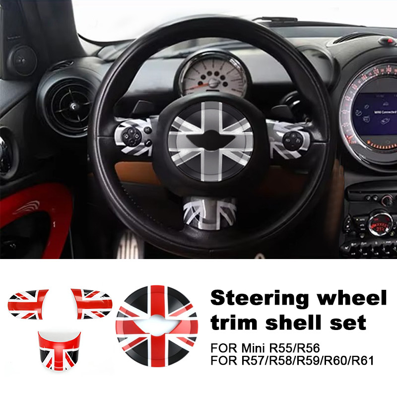 สําหรับ Mini R56 R57 R58 R59 R55 R60 Countryman พวงมาลัยแผงปุ่มสติกเกอร์จัดแต่งทรงผมสําหรับ Mini Coo