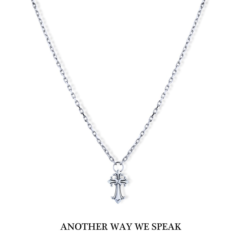 ANOTHER WAY WE SPEAK สร้อยคอโซ่เงินแท้ รุ่น AW-N CHAIN III สีเงิน
