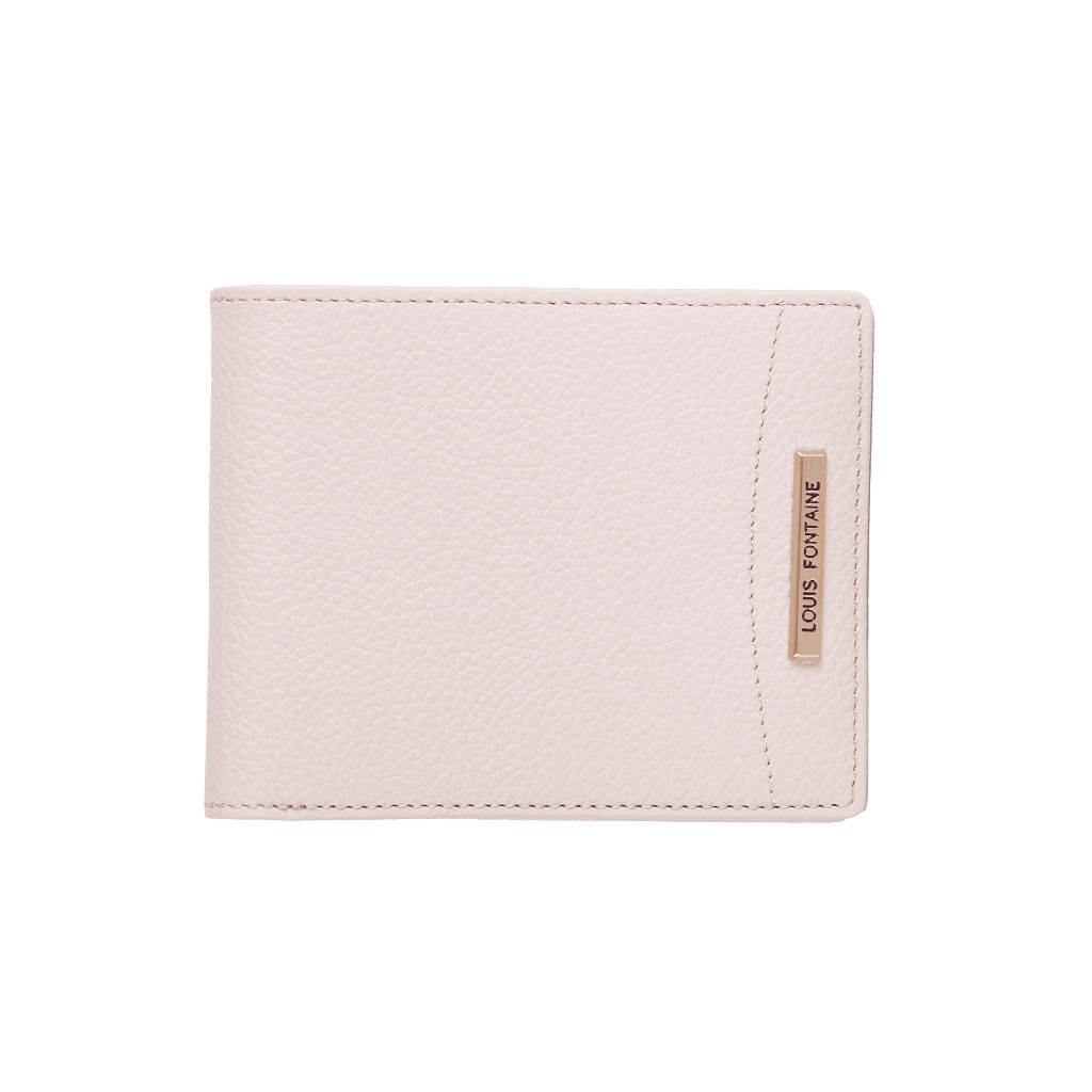 Louis Fontaine กระเป๋าสตางค์พับสั้น รุ่น FLARE - สีครีม