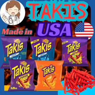 ***ส่งด่วนมาก*** **ขนม Takis Fuego/Blue Heat ขนมข้าวโพดทอดกรอบ รสเผ็ด เปรี้ยว นำเข้าจากอเมริกา USA