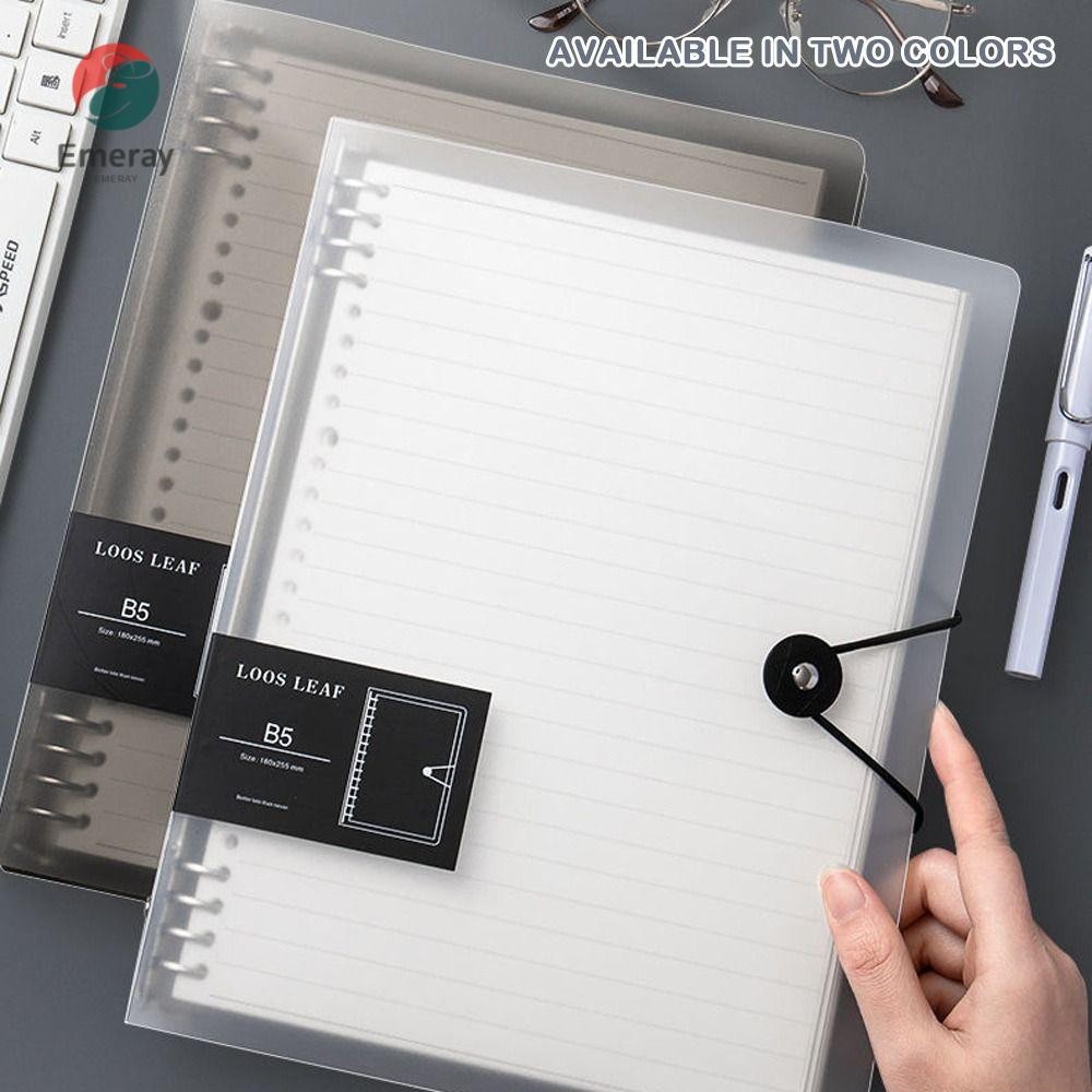 Emeray Binder Cover, A5 B5 A4 โปร่งใสโน้ตบุ๊ค,กันน้ํา Journal Planner Planner Planner Planner เครื่อ