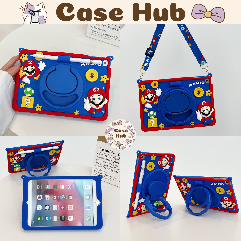 Air 1 2 3 4 5 7 11 5th 6th 7th 8th 9th 10th 11th Gen Pro 9.7 10.2 10.5 10.9 11 A16 3D mario i.Pad ca