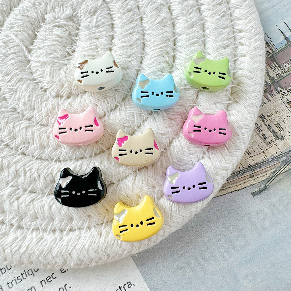 9ชิ้น/เซ็ตน่ารักหลายสไตล์โลหะผสมลูกปัดที่มีสีสันผสมหลวมลูกปัดสําหรับเครื่องประดับทําสร้อยข้อมืออุปกรณ์เสริม