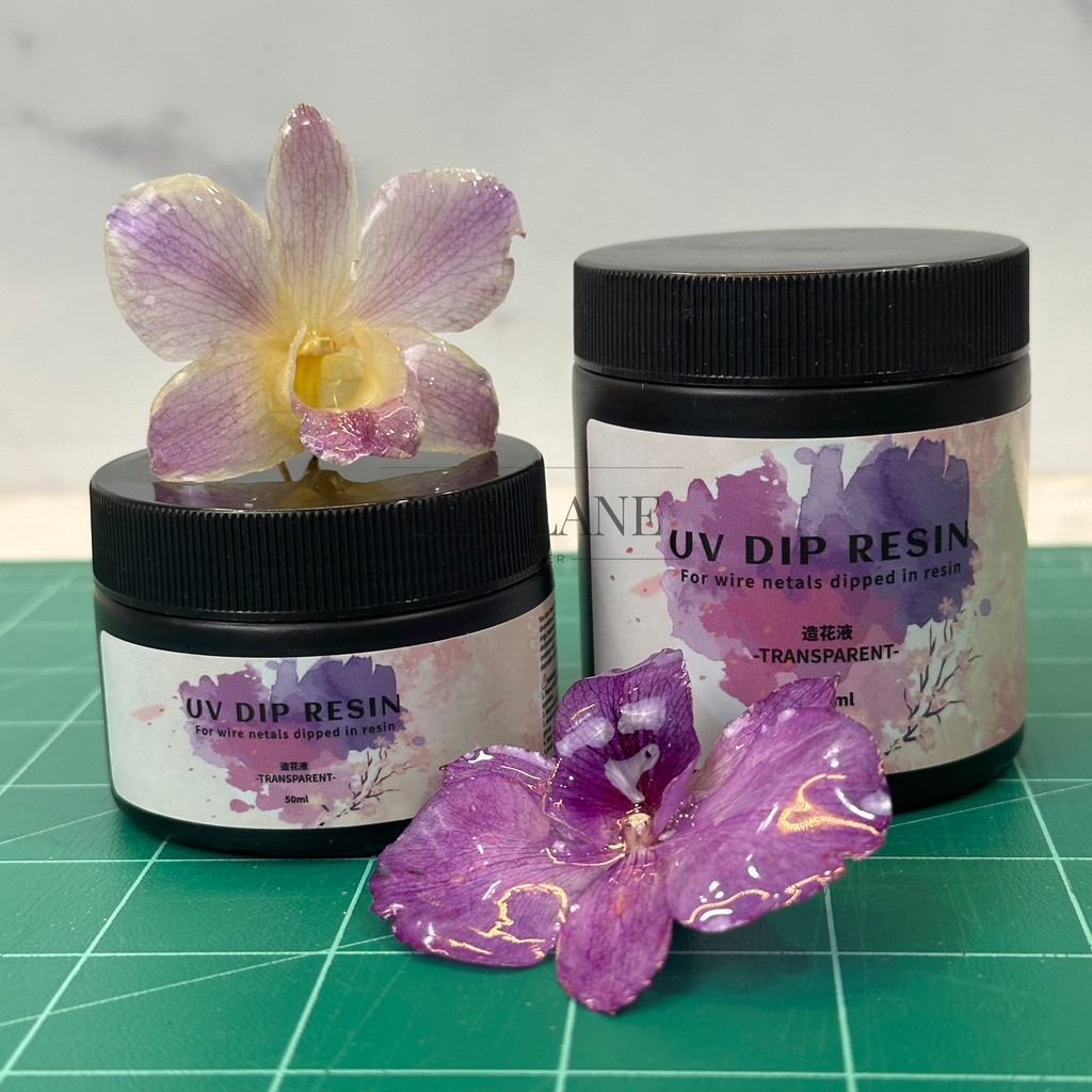 🇹🇭พร้อมส่ง | UV Dip Resin เรซิ่นแบบจุ่ม 50ml / 100ml สำหรับเคลือบกลีบดอกไม้ เล็บ เครื่องประดับ
