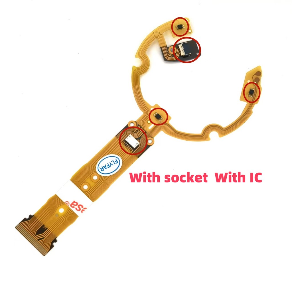 1PCS สําหรับ Sigma ใหม่เลนส์ Anti-shake Flex Cable 24-70 มม.24-70 มม.f/2.8 DG OS HSM ART เลนส์อะไหล่ซ่อม + ซ็อกเก็ต + เซ็นเซอร์