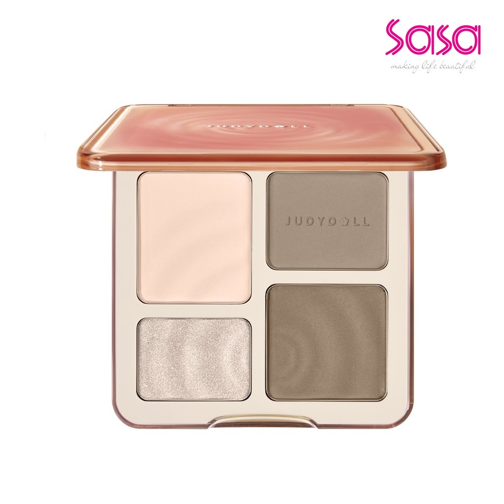 Judydoll 2 IN 1 Highlighter Contour Palette (1pc)