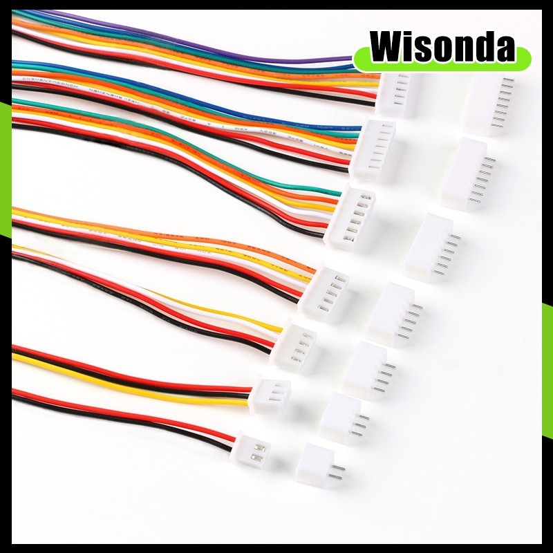 5 ชุด JST XH2.54 XH 2.54 มม.สายไฟ 2/3/4/5/6/7/8/9/10 Pin Pitch ชายหญิงปลั๊กซ็อกเก็ต 200 มม. 26AWG