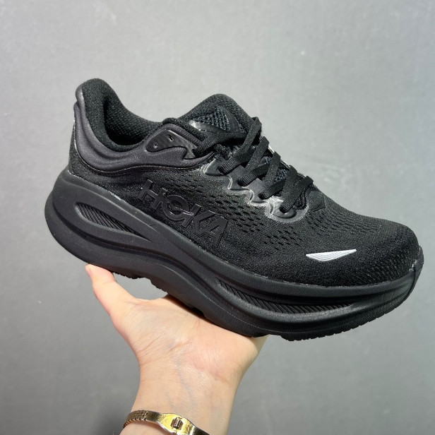 HOKA ONE ONE M BONDI 9 รองเท้าวิ่งน้ําหนักเบา Pure Black 1MV8 N7RV