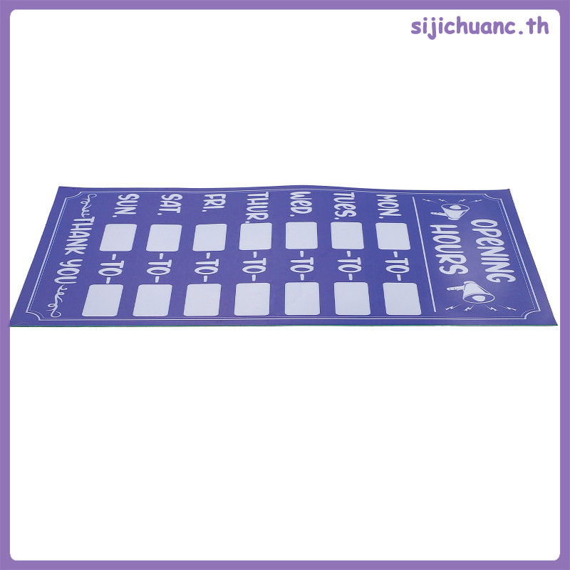 Opening Hours Signs Rewritable Stickers Fading Tag Office Sign Letters