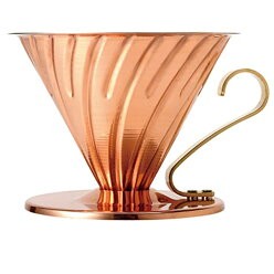 【Direct from Japan】HARIO V60 Copper Dripper สำหรับกาแฟ 1-4 ถ้วย ดริปมือ ผลิตในญี่ปุ่น รุ่น VDPR-02-C