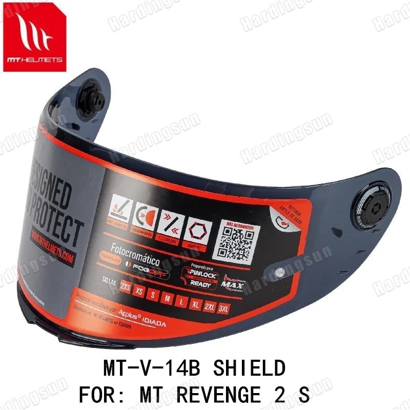 โล่ MT-V-14B สําหรับหมวกกันน็อค MT REVENGE 2 S  O MT เปลี่ยนกระจกหมวกกันน็อค