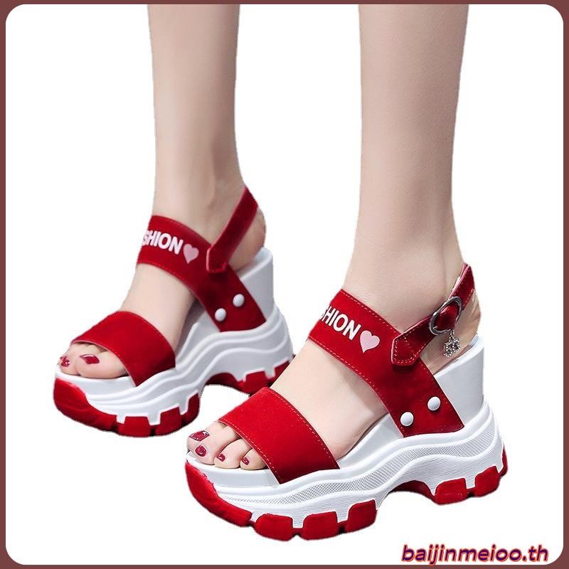 Slope Womens Wedges Sandals Fairy All Match Sandals Shorty Heighten Sandals Comfy