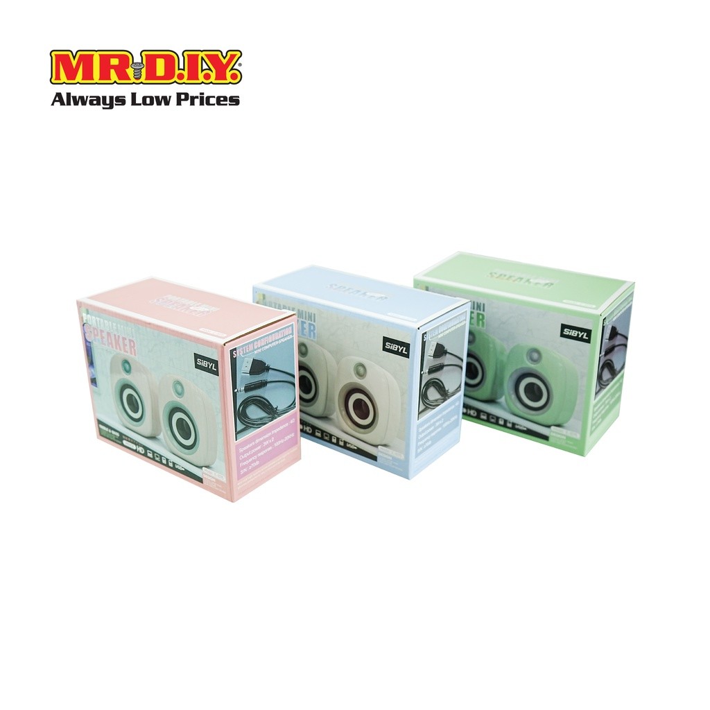 มิสเตอร์.ดี.ไอ.วาย ลำโพงตั้งโต๊ะแบบคู่ (ซ้าย-ขวา) ระบบเสียง 2.0 Stereo