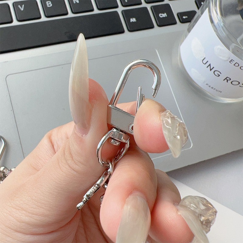 จี้โลหะเงินหวานเย็น - พวงกุญแจดาวผีเสื้อ Y2k - กระเป๋าเป้สะพายหลังแขวนเครื่องประดับ Charms - สําหรับกระเป๋า, พวงกุญแจ - อุปกรณ์ตกแต่งพวงกุญแจรถ