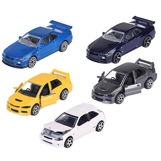 Majet majorette รถญี่ปุ่นอัลลอยรถฮอนด้าซีวิคมิตซูบิชินิสสันนิสสัน GTR ขีดจำกัดสี au0j
