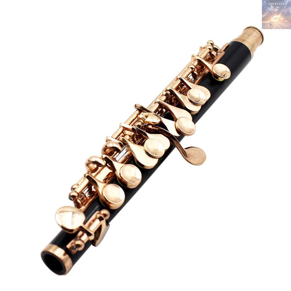 Piccolo Ottavino ขลุ่ยครึ่งขนาด Curonickel Silver Plated C Key Tone พร้อมภาษาโปลิชคําผ้าทําความสะอาด Stick เบาะกล่องไขควง
