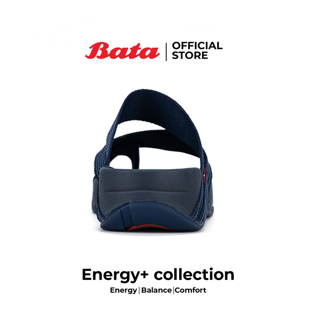 [New Arrival] Bata บาจา Energy+ รองเท้าแตะหูหนีบแฟชั่น สายผ้าไนลอน ยอดฮิต สวมใส่ง่าย สำหรับผู้หญิง สีกรมท่า รหัส 4719414