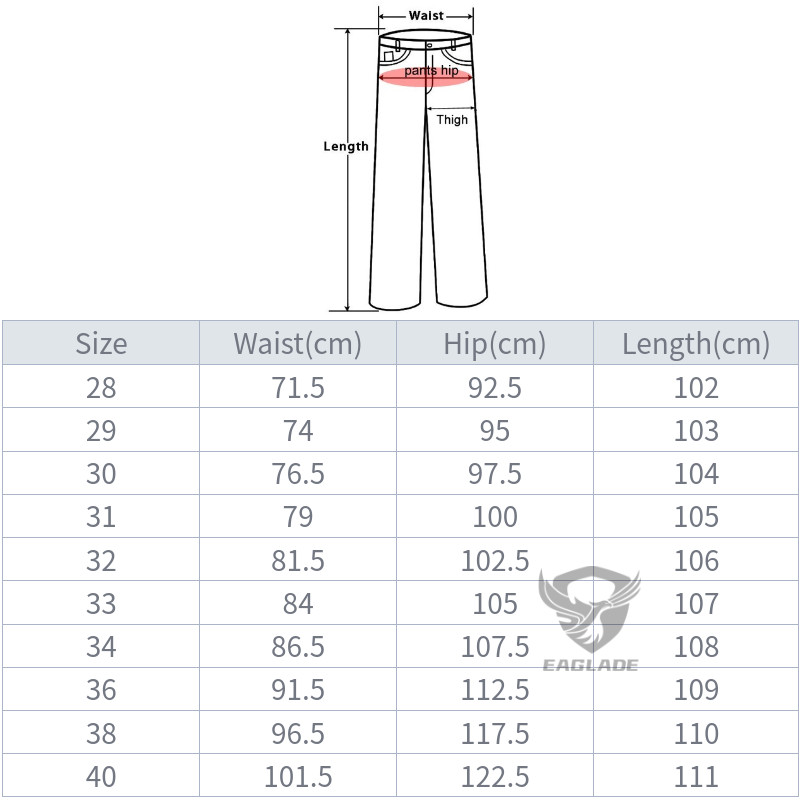 Eaglade กางเกงยีนส์ผ้ายืดลําลองสีน้ําเงินเข้ม 816 C03
