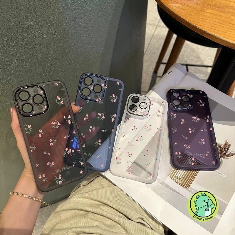 เคสโทรศัพท์สําหรับoppo Reno 13 12 12F 11 11F 10 9 8 Pro Plus 7 Lite 8Z 7Z 5G 4Gหรูหราน่ารักดอกไม้กล้องฟิล์มป้องกันClear Softปลอก