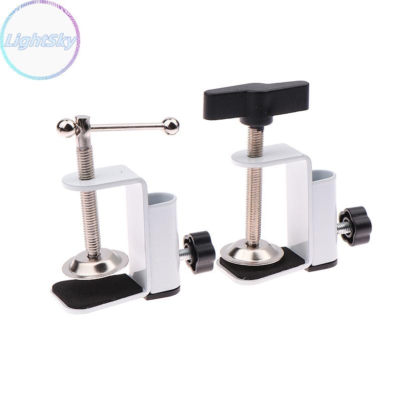 Lightsky Universal Clamp DIY อุปกรณ์คลิปโลหะคงที่สกรูผู้ถือกล้องขาตั้งสําหรับออกอากาศไมโครโฟนโคมไฟตั้งโต๊ะ Clamp TH