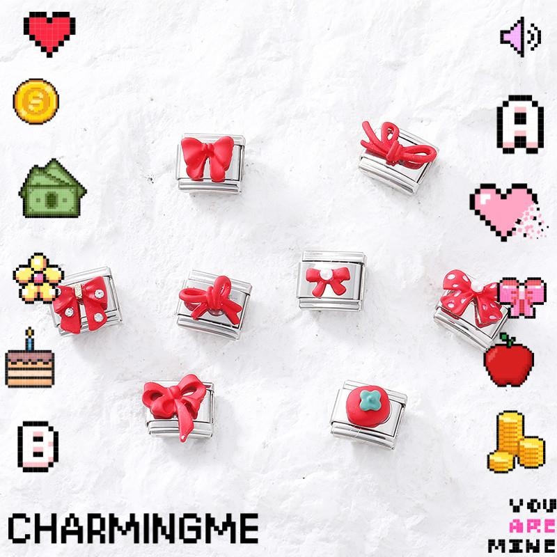 100 รูปแบบ Charms Fit 9 มม.อิตาเลี่ยน Modular สร้อยข้อมือหรือนาฬิกา Links เครื่องประดับสแตนเลส DIY ท