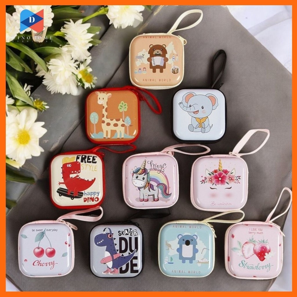 ⭐️ขายปลีก/ส่ง⭐️กระเป๋าเก็บหูฟัง/สายชาร์จ/แฟลตไดร์ฟ/ใส่เหรียญ อเนกประสงค์ #AG-0012