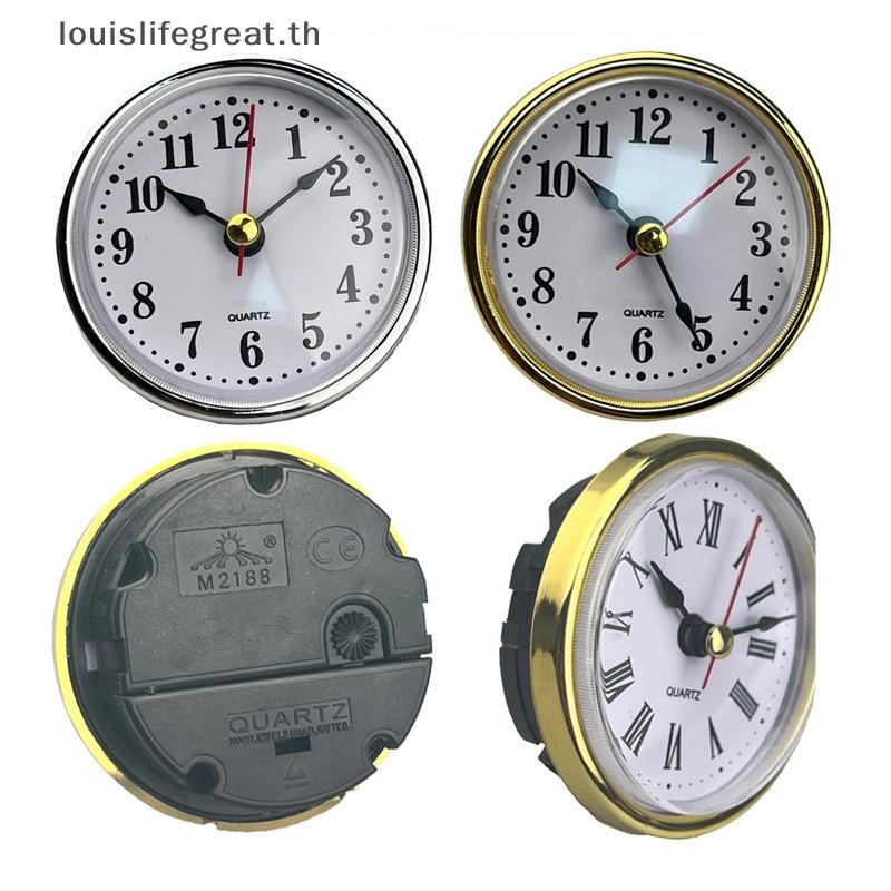 Louislifegreat นาฬิกาคลาสสิก Craft Quartz Movement Dia.65 มม.นาฬิการอบใส่โรมันหมายเลขนาฬิกาน้อยตัวเลขอาหรับตกแต่งผนังใหม่