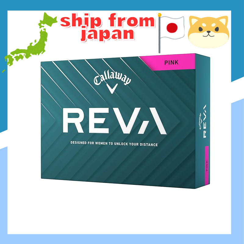Callaway REVA Golf Balls - 1 Dozen (12 Pack) - 2-Piece Construction - Available in Pink and White