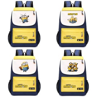 กระเป๋าเป้พิมพ์ลายการ์ตูน Minions กระเป๋าเป้สะพายหลังระดับปร…