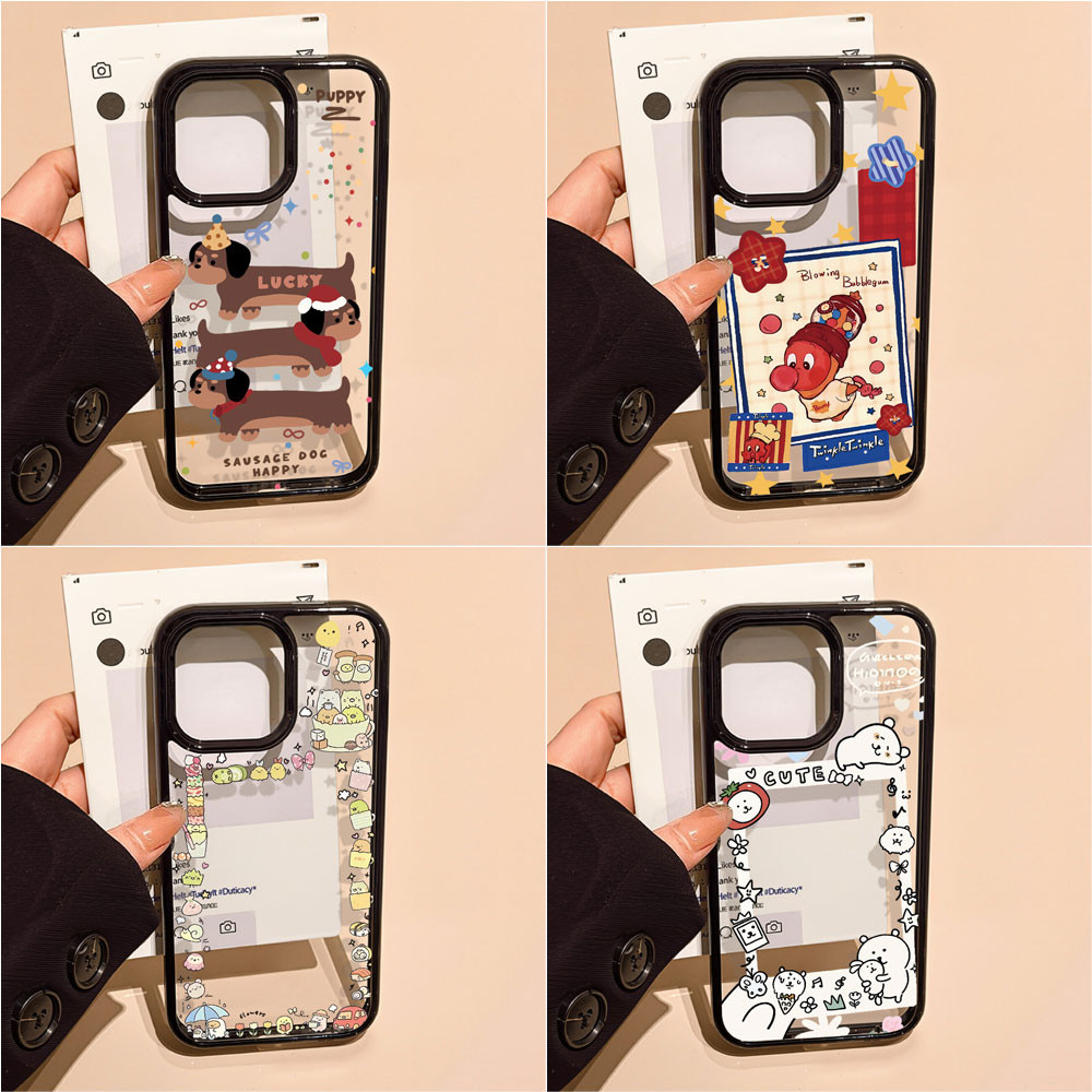 Acrylic เคสทรศัพท์ For iPhone 11 เคสไอโฟน 13 16 Pro Max 15 14 12 13promax 14promax 16promax 15promax เคสโทรศัพท์มือถือ