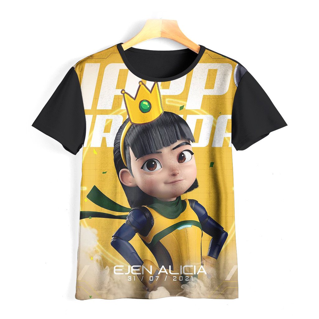 เสื้อยืด Cool and Cool Ejen Alicia | เสื้อผ้า Ejen Alicia สําหรับเด็กและผู้ใหญ่ | 02EAC011