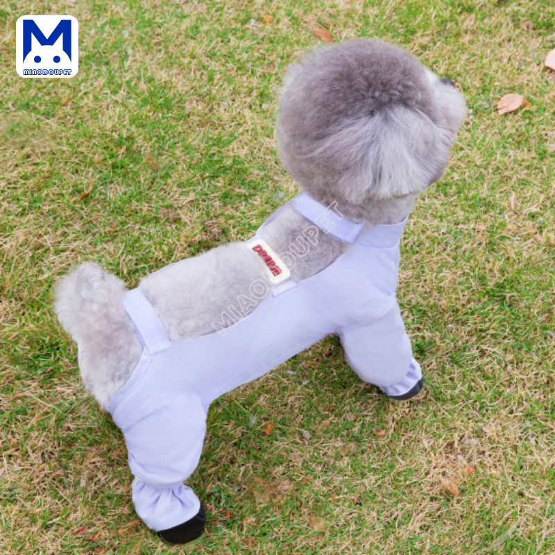 สุนัขสไตล์ใหม่น้ําหนักเบากันน้ําสี่ขาเสื้อผ้าสัตว์เลี้ยงกันน้ําป้องกันสกปรกกางเกง