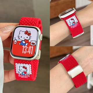 สายนาฬิกาไนล่อนแม่เหล็ก ลายการ์ตูน สำหรับ Apple Watch Series…