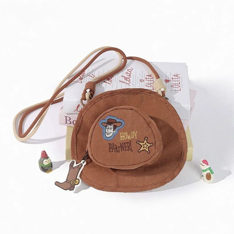 [Toy Story Woody] กระเป๋าโทรศัพท์มือถือรูปหมวกคาวบอยกระเป๋าสนุกขนาดเล็ก ราคา ถูกที่สุด ดีลบีเคเค แกลเลอรีภาพที่ 5