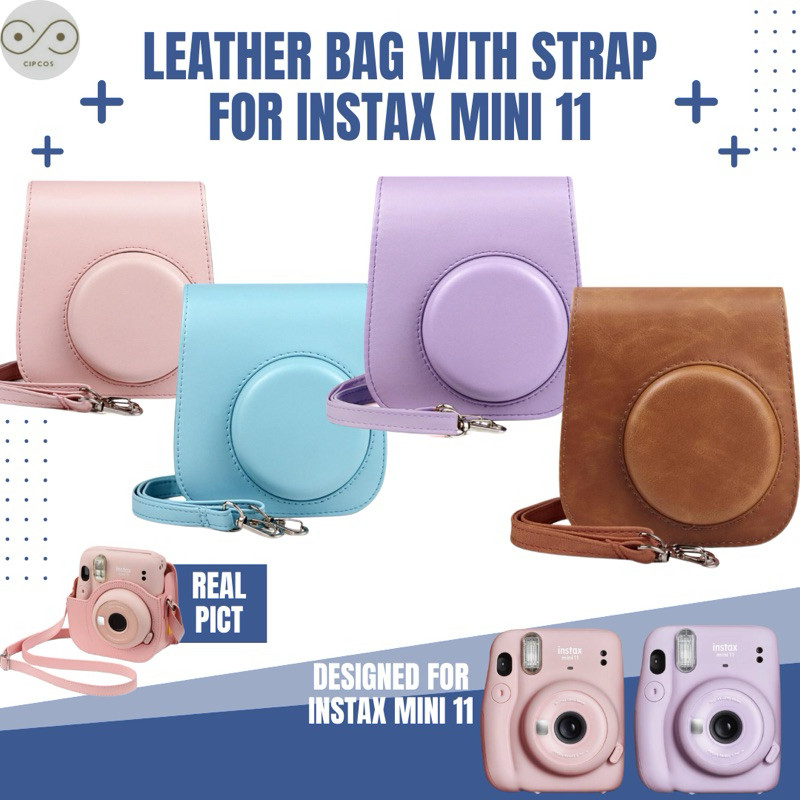 INSTAX MINI 11 กระเป๋าหนังพร้อมสายรัด / INSTAX MINI 11 BAG / MINI 11 CASE