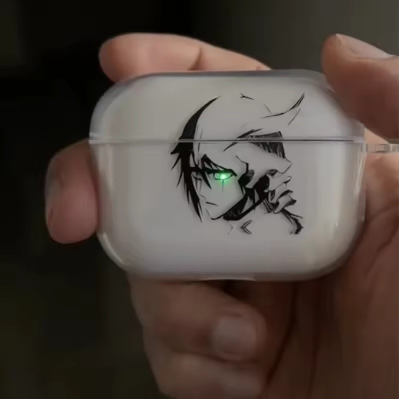 อะนิเมะ Ulquiorra Cifer กรณี TPU โปร่งใสสําหรับ Airpods Pro 2 1 3 ฝาครอบซิลิโคนอ่อนนุ่ม Air Pods4 1/2/3 หูฟัง