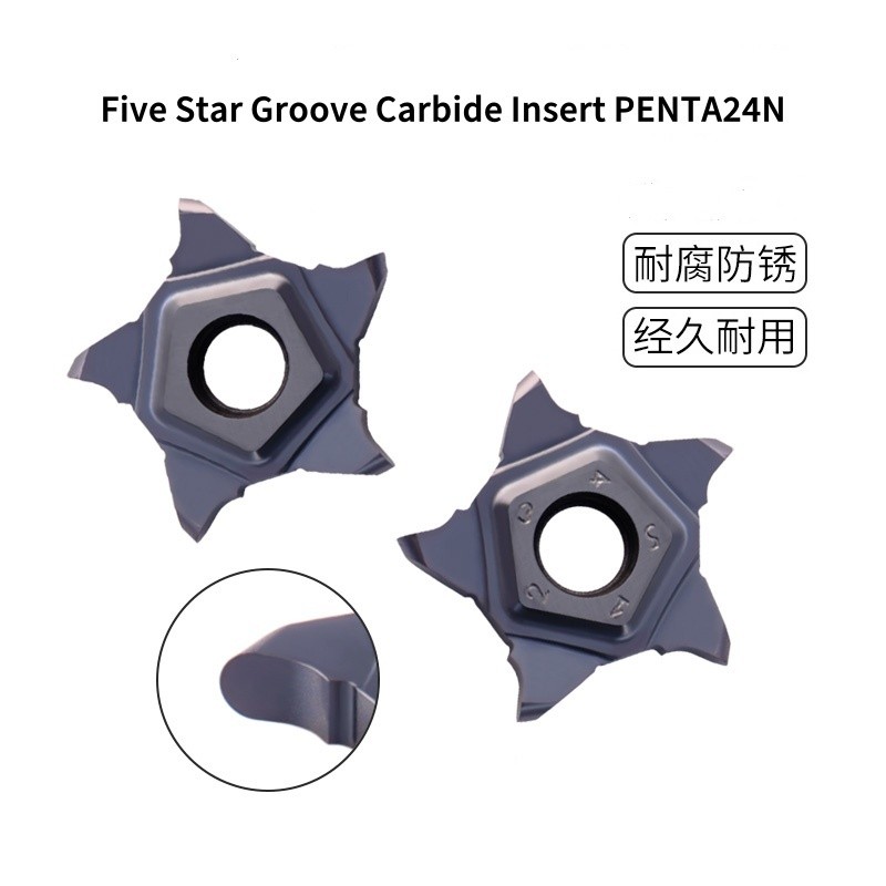 1 PC คุณภาพสูง PENTA24N100 PENTA24N150 PENTA24N200 PENTA24N250 PENTA24N300 ห้าดาวร่องคาร์ไบด์ใส่ PEN