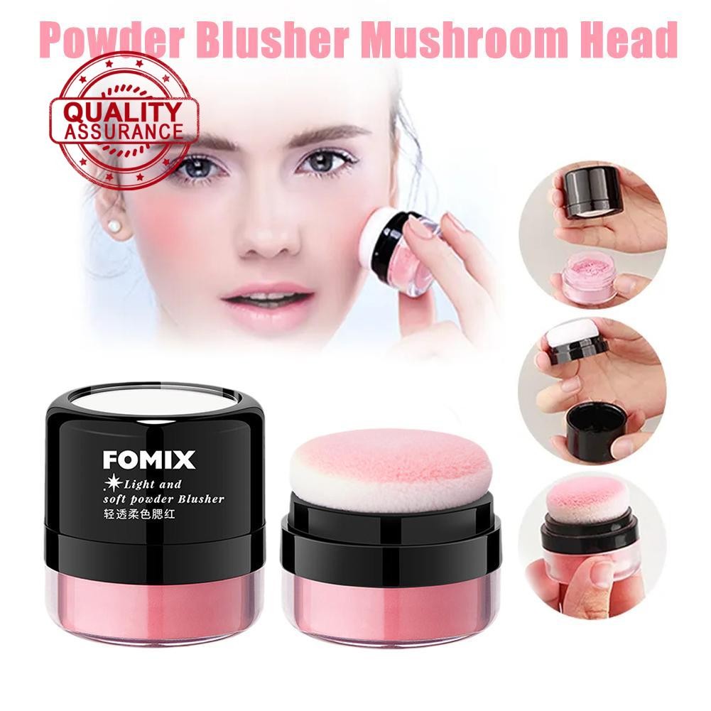 บลัชออนหัวเห็ด Soft Mist Blush Powder เครื่องสําอาง Blush กันน้ํา Sweatproof P1j2