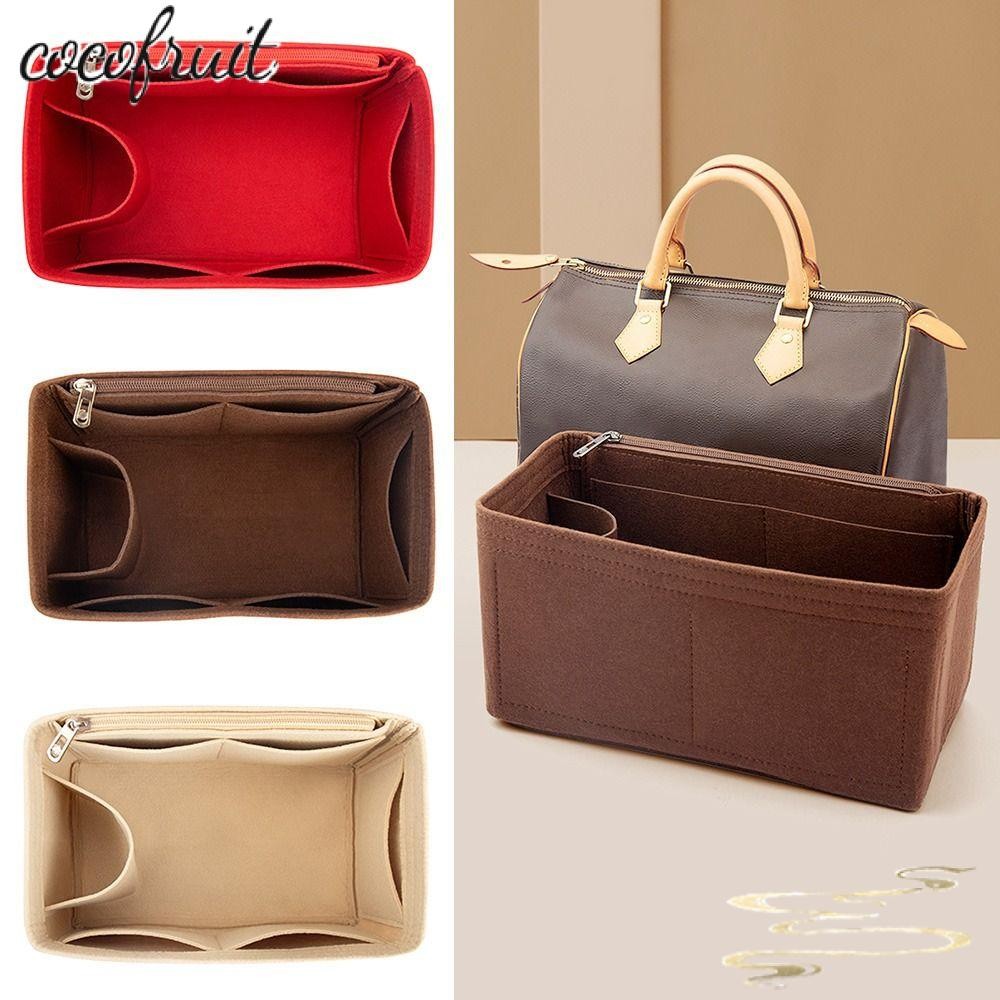 COCOFRUIT Felt ใส่อุปกรณ์เสริมกระเป๋าเดินทางทนทานกระเป๋าด้านในสําหรับ LV Speedy 25 30 35