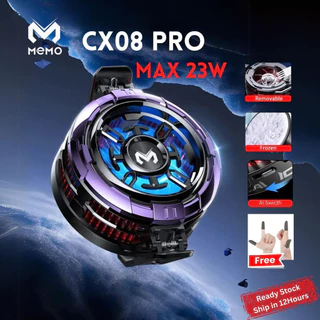 (ของแท้100%)Memo CX08 Proพัดลมระบายความร้อนมือถือ และแท็บเล็ต 23W แบบแม่เหล็ก พร้อมขาหนีบถอดได้ มีประกัน3เดือน ส่งจากไทย