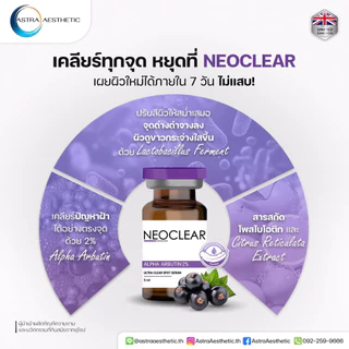 Neoclear Alpha arbutin 2% ultra clear spot serum เซรั่มลดฝ้ากระ จุดด่างดำ ผิวขาวใส