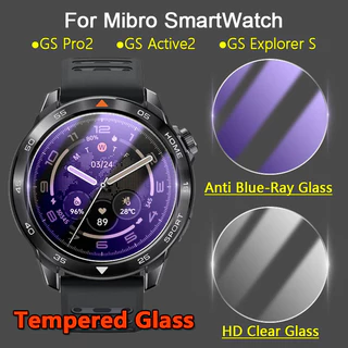 2/4/6 ชิ้นสําหรับ Mibro นาฬิกา GS Pro2 Active2 Pro Active Explorer S 2.5D Ultra Slim Clear/Anti สีม่วง 9H Tough กระจกนิรภัยป้องกันหน้าจอฟิล์ม