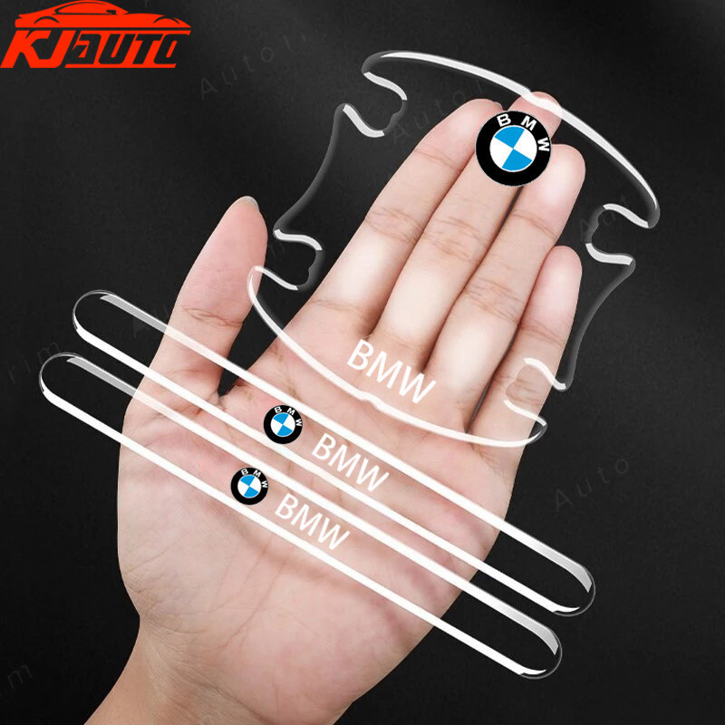 BMW ///M รถประตูชามสติกเกอร์ป้องกันสติกเกอร์จับโปร่งใส Universal ด้านข้าง Anti-Collision Strip Anti-