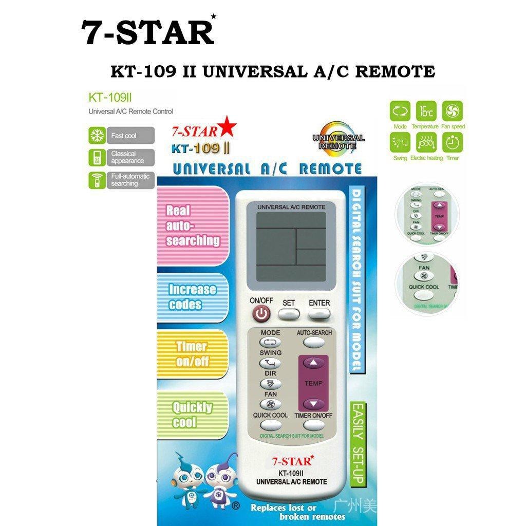 [SG SELLER] KT-109II Universal Aircon Remote Control สําหรับเครื่องปรับอากาศทุกรุ่น (ค้นหาอัตโนมัติเ